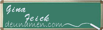 Gina Feick Visitenkarte